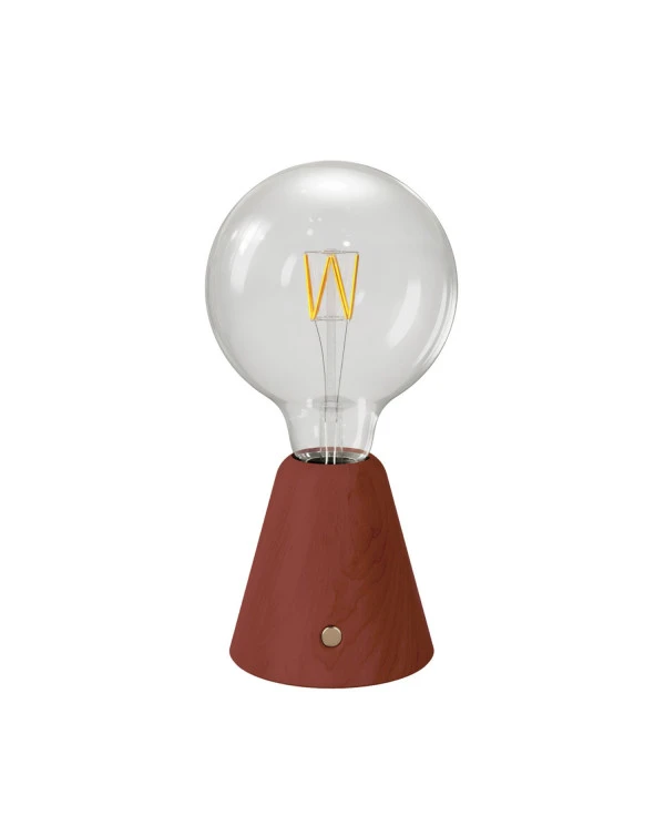 Lampada portatile ricaricabile Cabless01 con lampadina globo G125