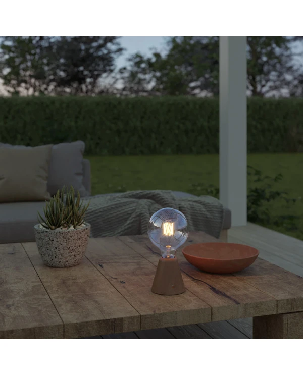 Lampada portatile ricaricabile Cabless01 con lampadina globo G125