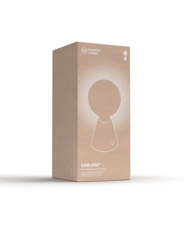 Lampada portatile ricaricabile Cabless01 con lampadina globo G125