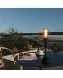 Lampada portatile e ricaricabile Cabless02 con lampadina Edison dorata