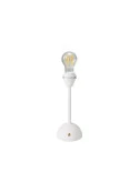Lampada portatile e ricaricabile Cabless12 con lampadina a goccia e predisposizione per paralume