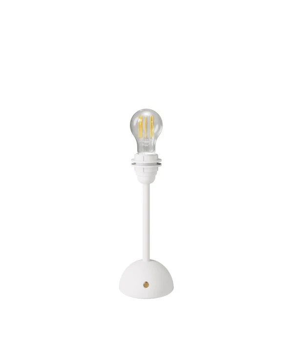 Lampada portatile e ricaricabile Cabless12 con lampadina a goccia e predisposizione per paralume
