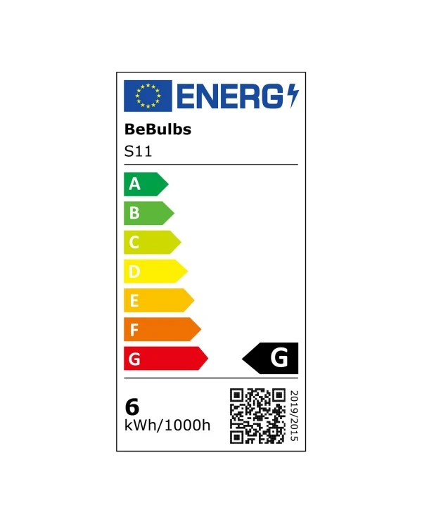 Lampadina LED a Effetto Porcellana CRI 90 Lineare S14d - lunghezza 300 mm 6W 470Lm 2700K Dimmerabile - S11