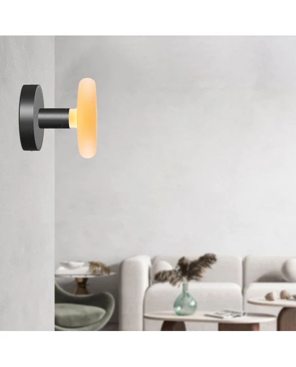 Lampada Fermaluce in legno con lampadina Dash
