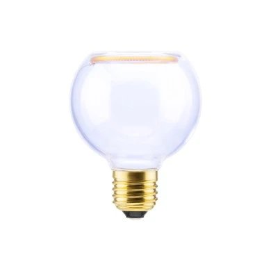 Lampadina LED Trasparente Globo G80 Linea Floating 4W 240Lm 2200K Dimmerabile