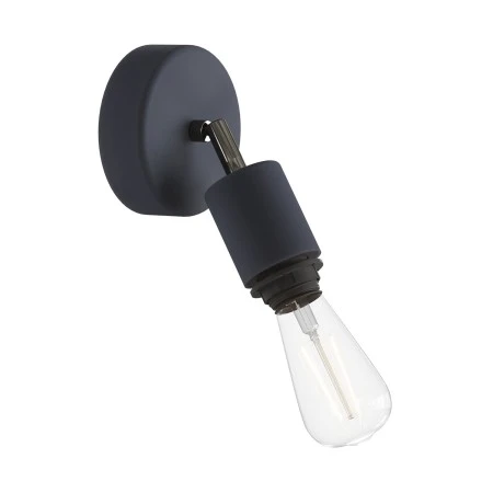 Lampada da parete per paralume con snodo orientabile, rosone e portalampada IP65 waterproof - Fermaluce EIVA ELEGANT - Grafite