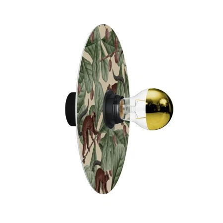 Lampada da parete o soffitto con paralume con animali della giungla 'Wildlife Whispers' - Waterproof IP44 - Animali Lemuri