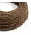 Cavo elettrico trecciato in cotone Marrone Espresso - L'Originale Creative Cables, per valorizzare i tuoi lampadari - TC13