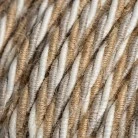 Cavo per illuminazione trecciato in cotone, juta e lino Country - L'Originale Creative Cables, per lampade fai-da-te - TN07