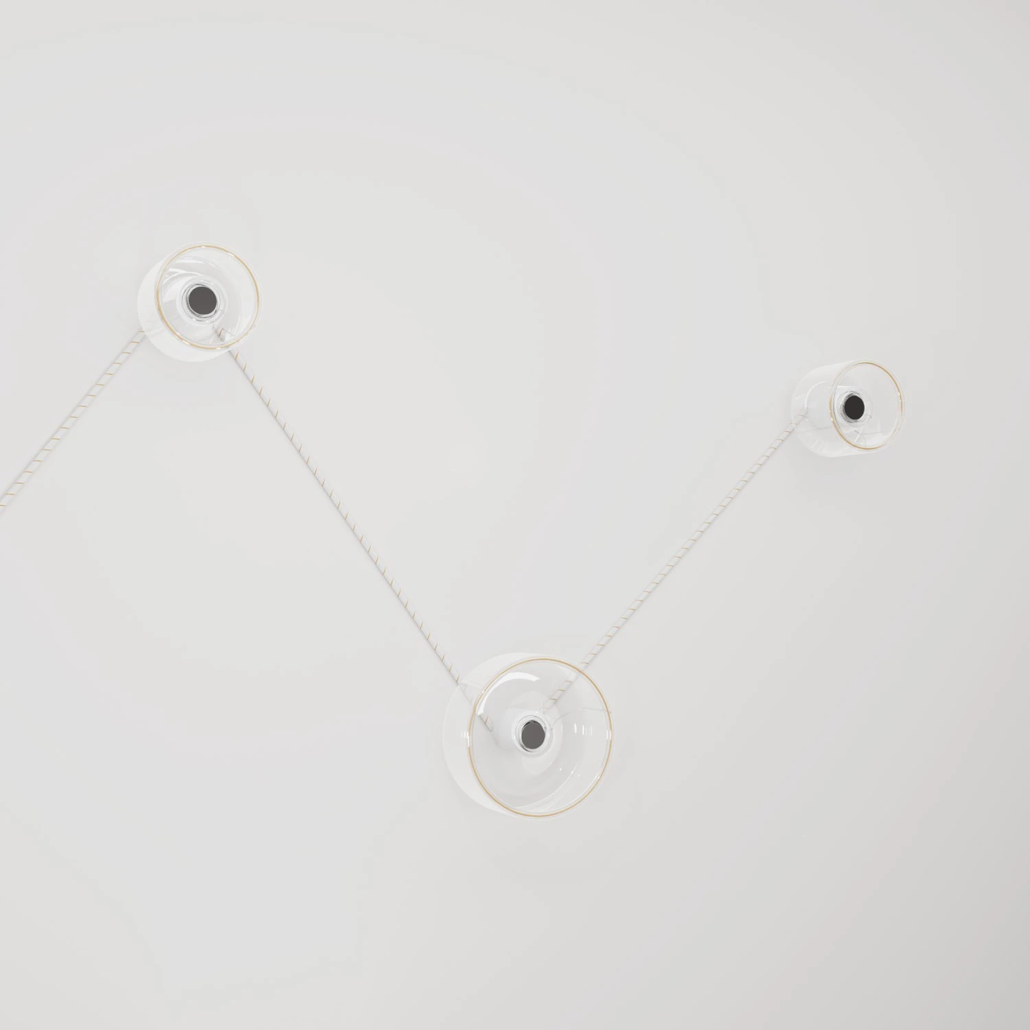 Lampada da parete Spostaluce con 3 lampadine Ghost