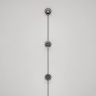 Lampada da parete Spostaluce con spina e 3 lampadine Ghost