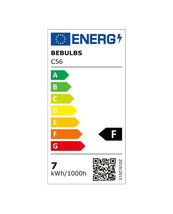 Lampadina LED Dorata Carbon Line filamento verticale Globo G125 7W 640Lm E27 2700K Dimmerabile - C56