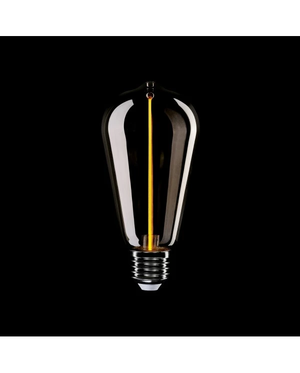 Lampadina LED Smoky Magnetic Deco Line Edison ST64 2,2W 60Lm E27 1800K - F03