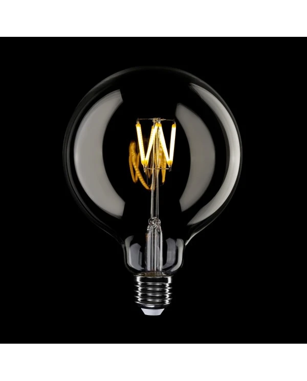 Lampadina LED Trasparente Linea 5V filamento corto Globo G125 1,3W 110Lm E27 2500K Dimmerabile - B04