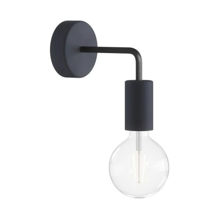 Fermaluce EIVA ELEGANT con estensione a L, rosone e portalampada IP65 waterproof - Grafite
