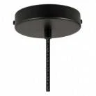 Lampada a sospensione Made in Italy completa di cavo tessile e paralume Campana XL in ceramica