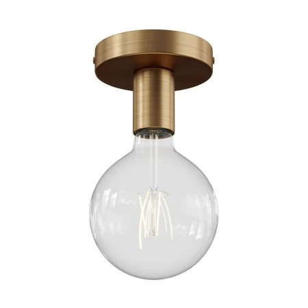 Fermaluce Metal, il punto luce in metallo a parete o soffitto - Bronzo satinato