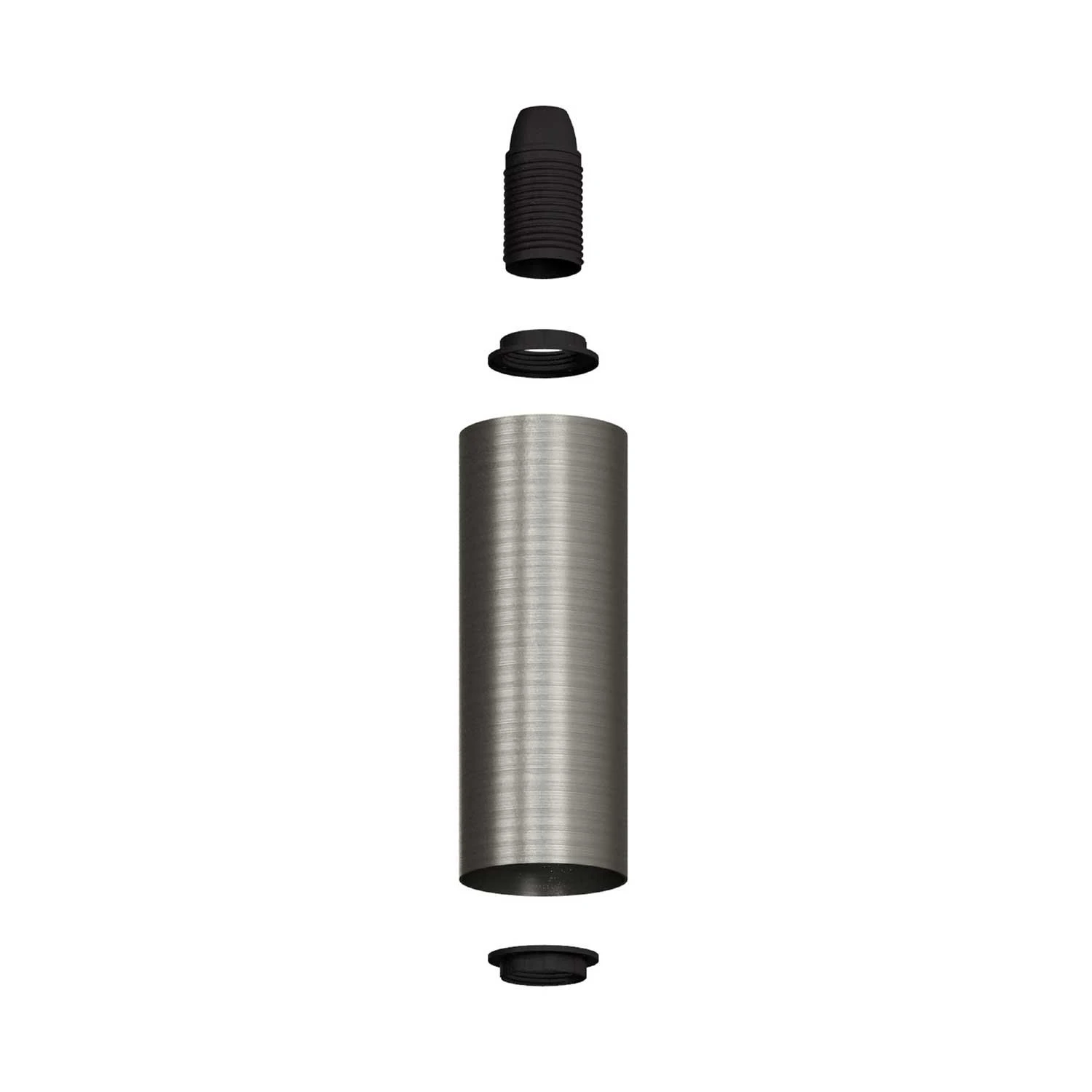 Lampada a 2 faretti con paralume Tub-E14 e rosone tondo