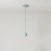 Lampada a sospensione Made in Italy completa di cavo tessile e finiture in porcellana colorata