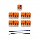 Kit di collegamento WAGO compatibile con cavo 2x per Rosone a 6 fori