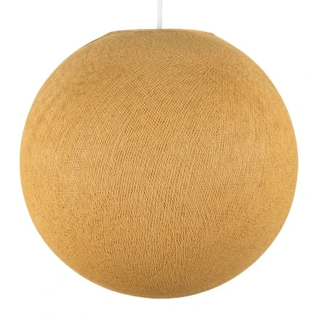 Paralume Sfera in filo - 100% fatto a mano - Poliestere Mostarda