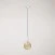 Lampada a sospensione classica per binari con finiture in porcellana