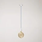 Lampada a sospensione classica per binari con finiture in porcellana