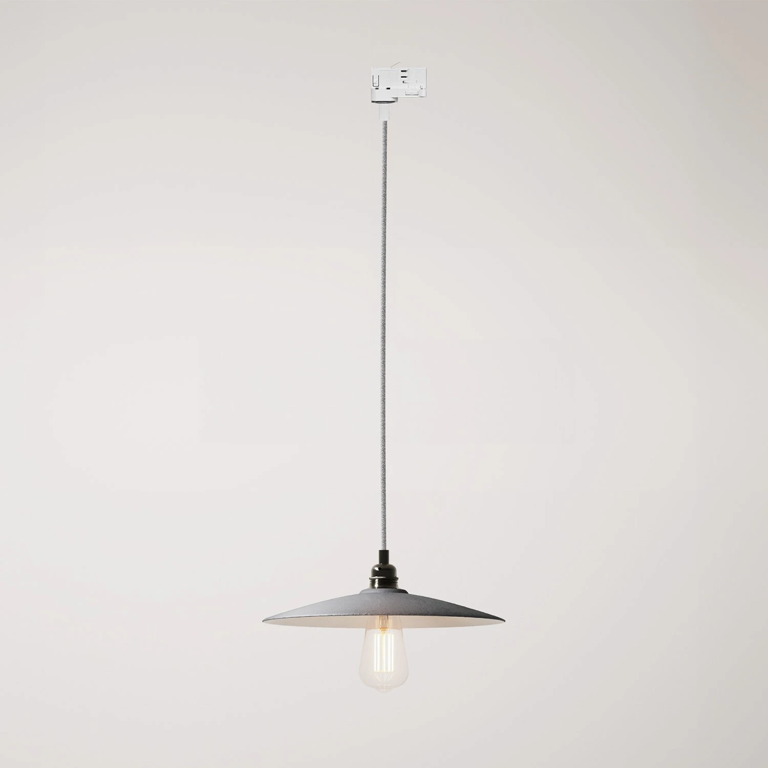 Lampada a sospensione con paralume in ceramica Piatto per binari