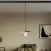Lampada a sospensione con paralume in ceramica Piatto per binari
