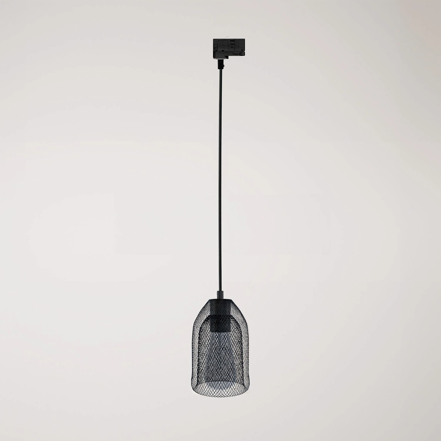 Lampada a sospensione con paralume Ghostbell per binario
