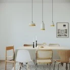 Paralume Coppa bicolore in ceramica, collezione Materia - Made in Italy