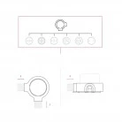 Base in porcellana per presa elettrica e interruttore/deviatore compatibile con Creative-Tubes - da 1 a 4 uscite