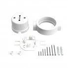 Kit presa bipasso italiana 10/16A da parete e base per Creative-Tubes in porcellana