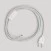 Cablaggio per lampada con cavo bianco in cotone 1,80 m