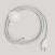 Cablaggio per lampada con cavo bianco in cotone 3 m