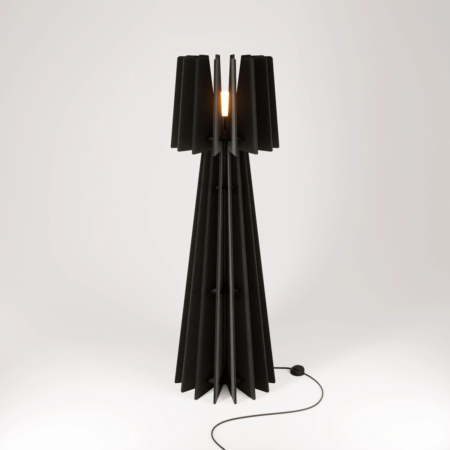SHHINE lampada da terra in materiale fonoassorbente