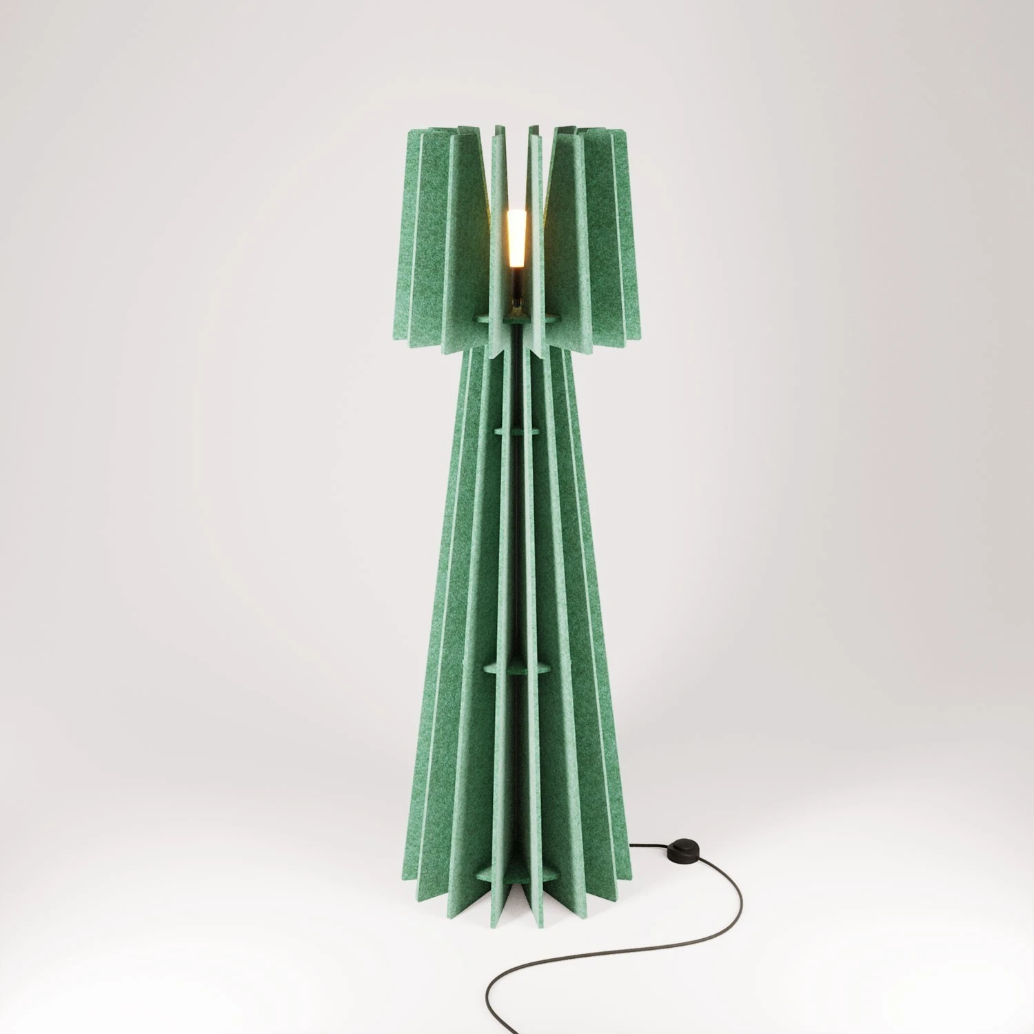 SHHINE lampada da terra in materiale fonoassorbente