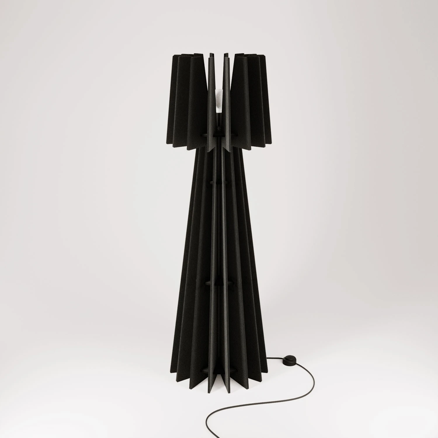 SHHINE lampada da terra in materiale fonoassorbente