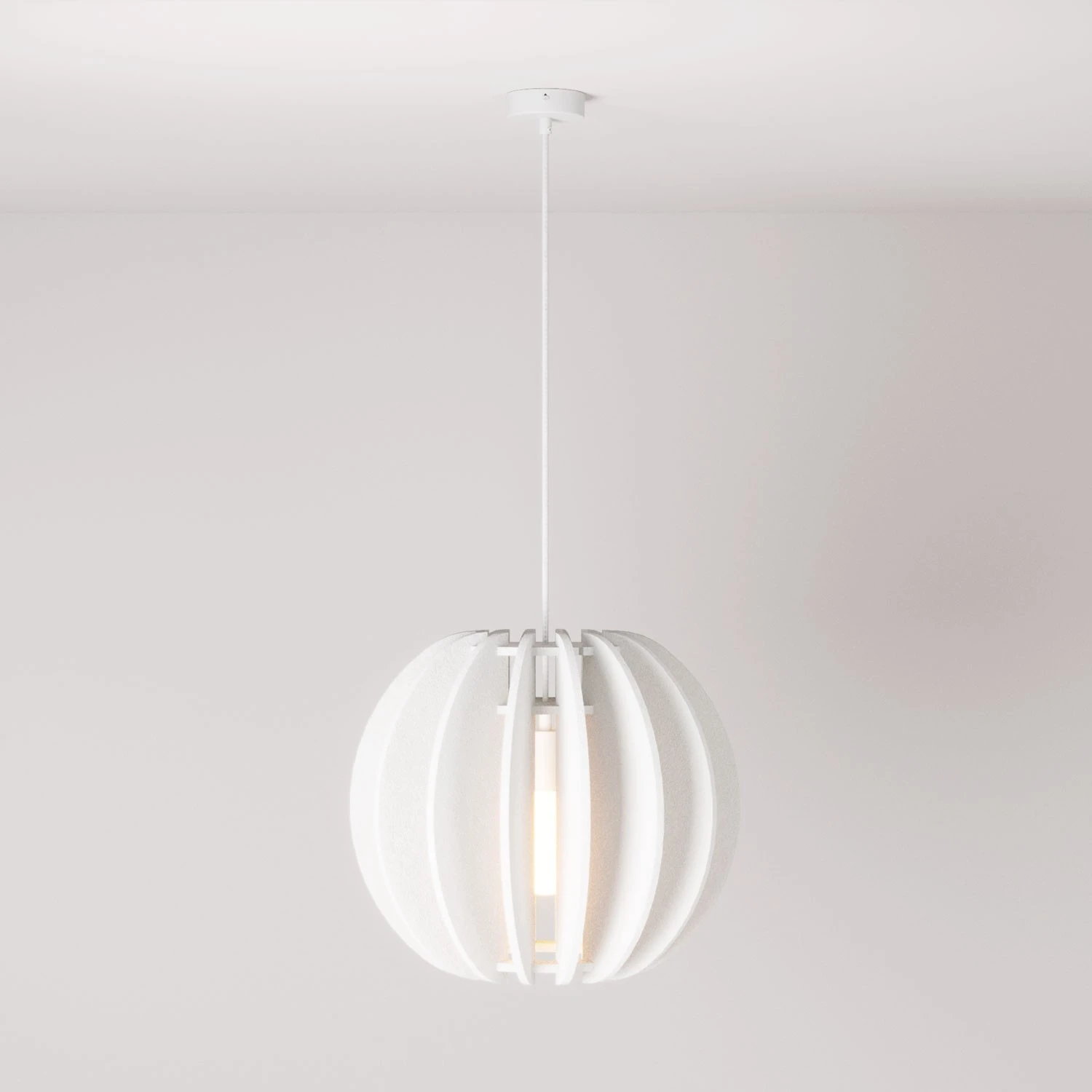 Lampada a sospensione con paralume ellittico LAMPSHHADE in materiale fonoassorbente