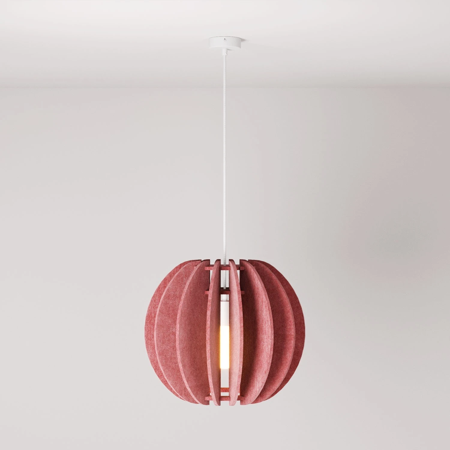 Lampada a sospensione con paralume ellittico LAMPSHHADE in materiale fonoassorbente
