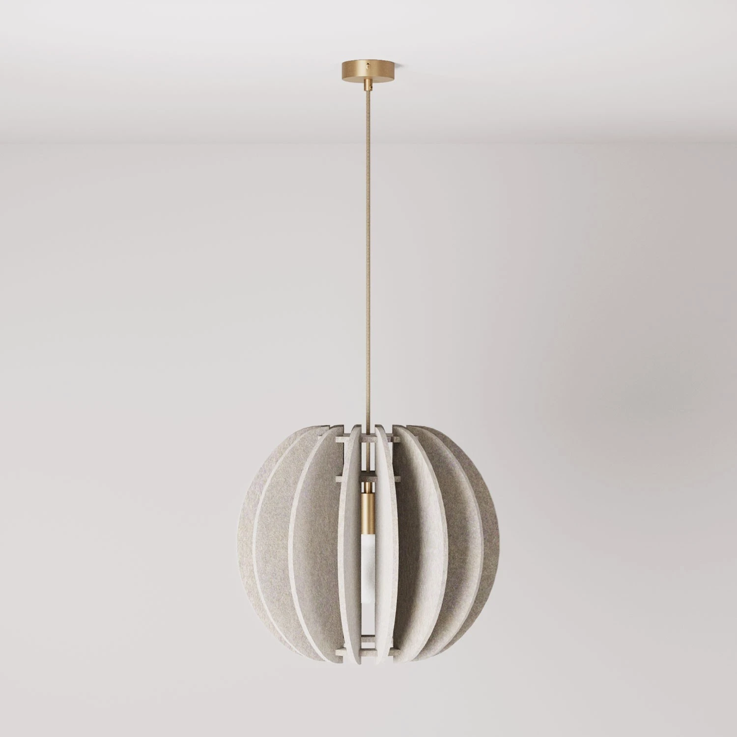 Lampada a sospensione con paralume ellittico LAMPSHHADE in materiale fonoassorbente