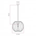 Lampada a sospensione con paralume ellittico LAMPSHHADE in materiale fonoassorbente