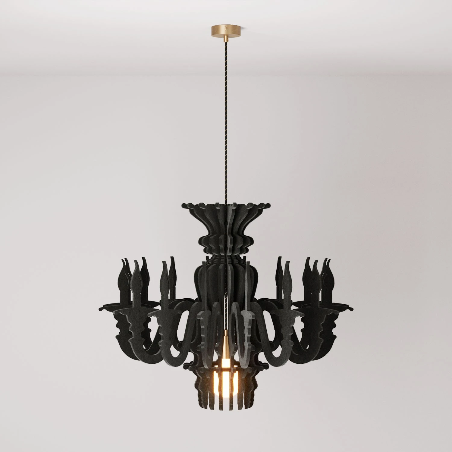 Lampada a sospensione con paralume classico SHHANDELIER in materiale fonoassorbente