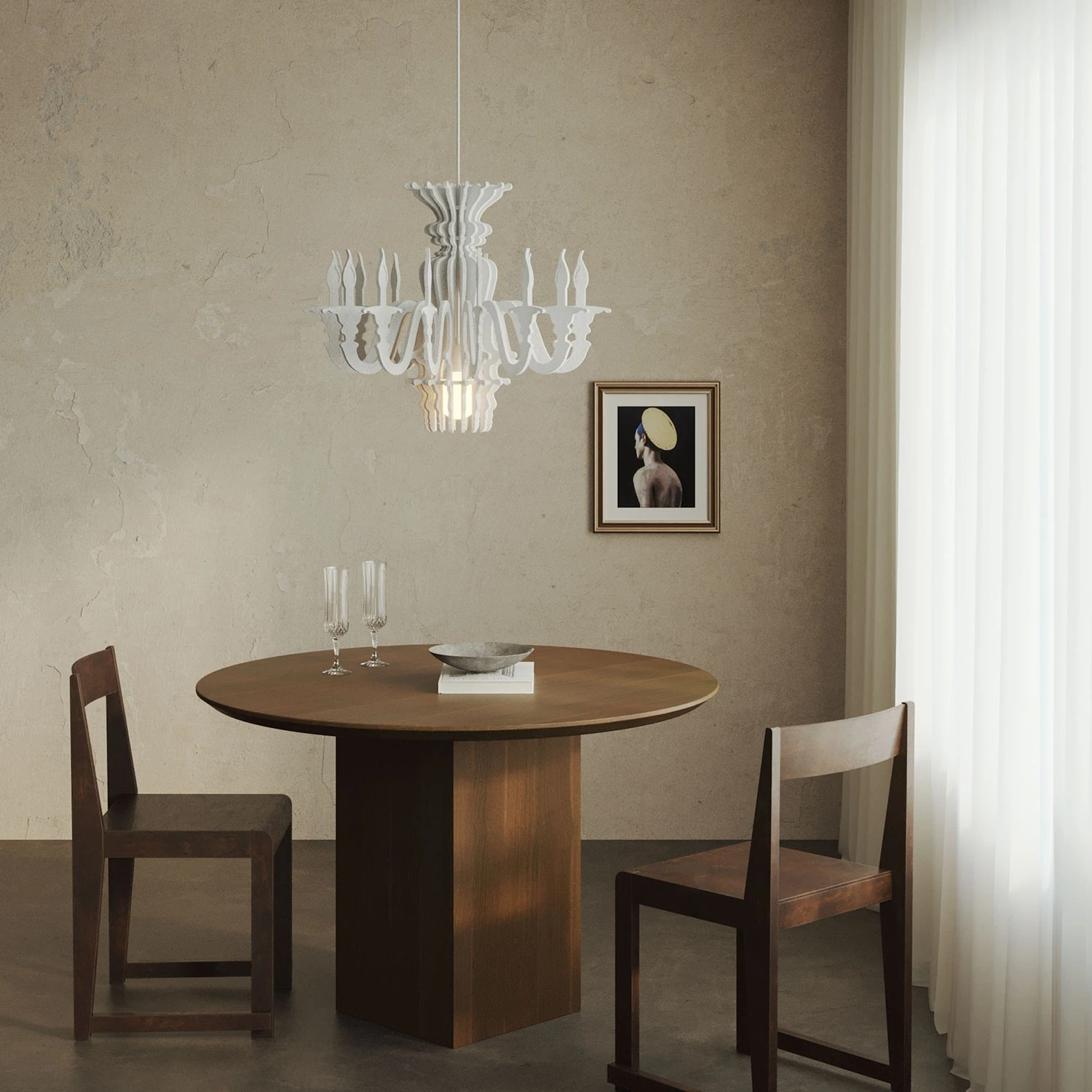 Lampada a sospensione con paralume classico SHHANDELIER in materiale fonoassorbente