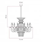 Lampada a sospensione con paralume classico SHHANDELIER in materiale fonoassorbente