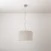 Lampada a sospensione con paralume in tessuto Cilindro Small - Made in Italy