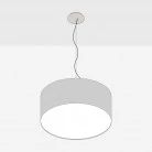 Lampada a sospensione con paralume in tessuto Cilindro Small - Made in Italy