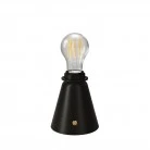 Lampada portatile ricaricabile Cabless11 con lampadina a goccia e predisposizione per paralume