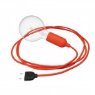 Snake Lampada in silicone con interruttore e spina