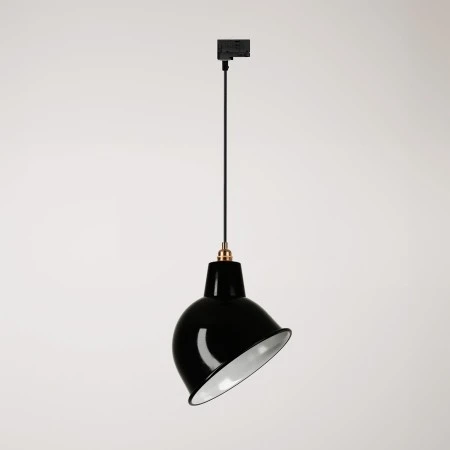 Lampada per binario con paralume Broadway - Nero
